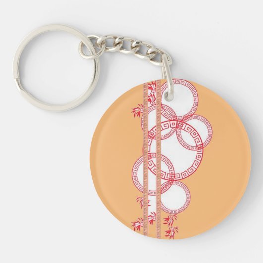 Porte-clés Abstract acrylic keychain (Devant)