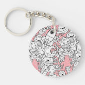 Porte-clés Abstract acrylic keychain (Devant)