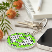 Porte-clés Abstract acrylic keychain (Devant Droit)