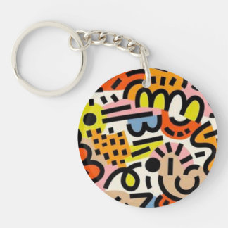Porte-clés Abstract acrylic keychain