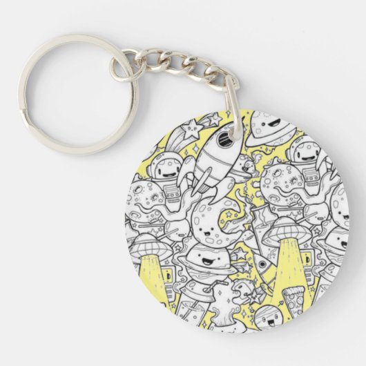 Porte-clés Abstract acrylic keychain (Devant)