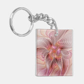 Porte-clés Abstract Butterfly Colorful Fantasy Fractal Art (Devant gauche)