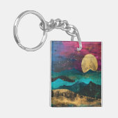 Porte-clés Abstract Fantasy Moonscape Two-sided Acrylic (Devant gauche)