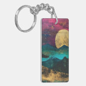 Porte-clés Abstract Fantasy Moonscape Two-sided Acrylic (Devant gauche)