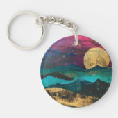 Porte-clés Abstract Fantasy Moonscape Two-sided Acrylic (Devant)