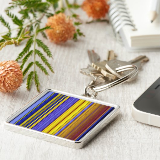 Porte-clés Abstract Stripes Design 1 (Côté)