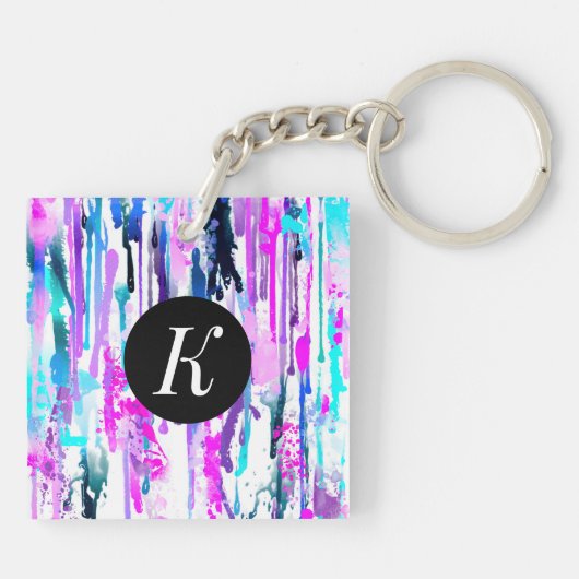 Porte-clés Abstract Watercolor (Dos)