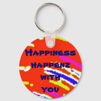 Porte-clés "Abstraction 'n "happiness* happenz avec toi"