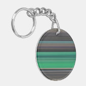 Porte-clés Abstrait #1 : Vert et gris (Devant gauche)