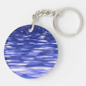 Porte-clés Abstrait #3 : Bleu shimmer (Dos)