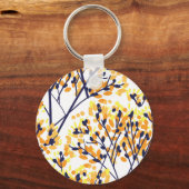 Porte-clés Abstrait arbre d'automne Motif moderne (Recto)