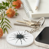 Porte-clés Abstrait dans les formes de bande et de lettres 3 (Devant droit)