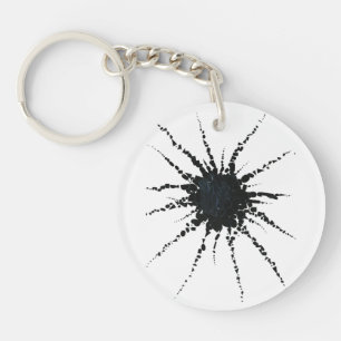 Porte-clés Abstrait dans les formes de bande et de lettres 3