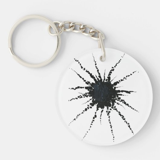 Porte-clés Abstrait dans les formes de bande et de lettres 3 (Devant)