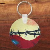 Porte-clés Abstrait - fil barbelé (Recto)