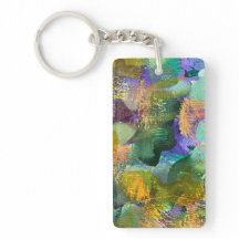Abstrait floral vert et violet