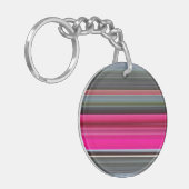 Porte-clés Abstrait n° 1 : Cerise et gris (Devant gauche)