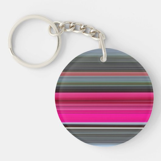 Porte-clés Abstrait n° 1 : Cerise et gris (Devant)