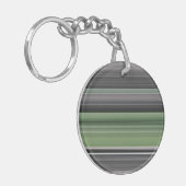 Porte-clés Abstrait n° 1 : vert olive et gris (Devant gauche)