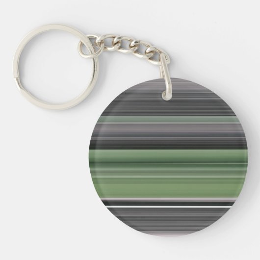 Porte-clés Abstrait n° 1 : vert olive et gris (Devant)