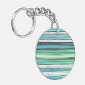 Porte-clés Abstrait n° 2 : bleu vert d'eau (Devant gauche)
