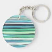 Porte-clés Abstrait n° 2 : bleu vert d'eau (Dos)