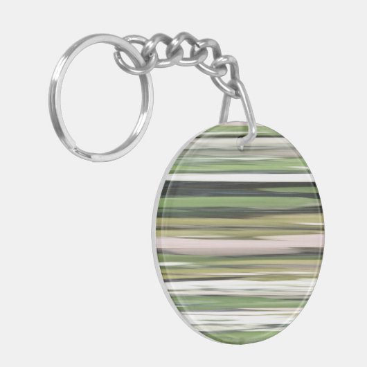 Porte-clés Abstrait n° 2 : Flou vert olive (Devant gauche)