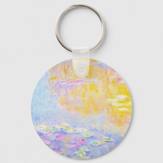Porte-clés abstrait, nénuphars de Monet 7 (Recto)