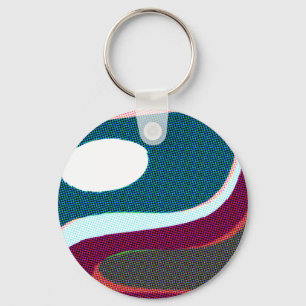 Porte-clés Abstrait ondoyant coloré 612