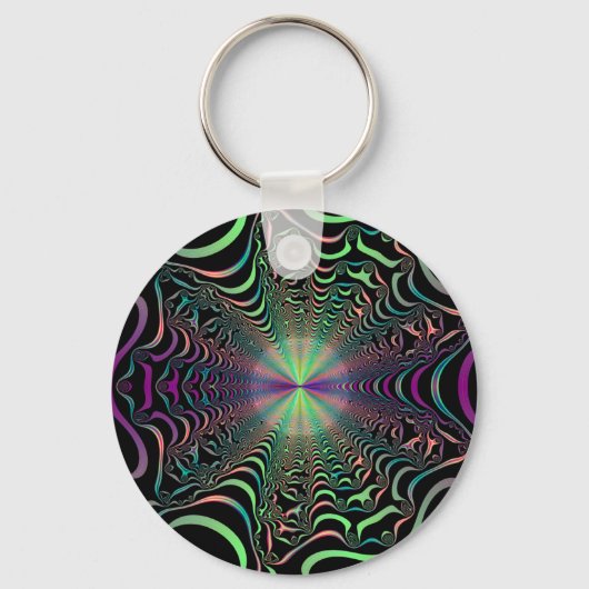 Porte-clés Abstrait Pastel Fractal Web Porte - clé (Recto)