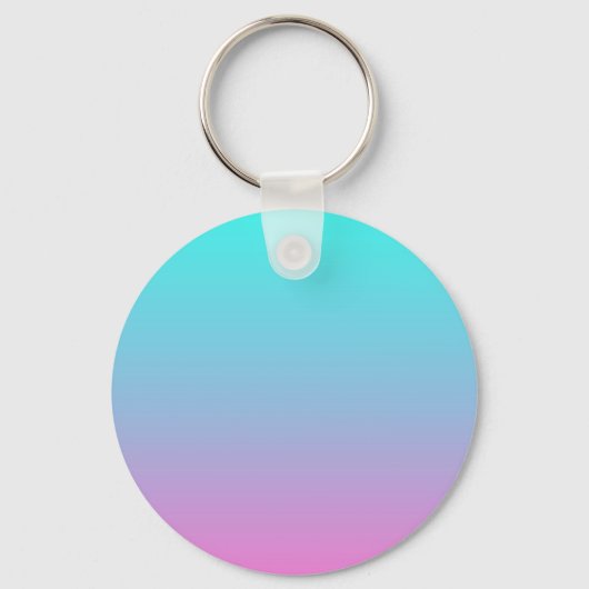 Porte-clés abstrait rose cinglé bleu turquoise ombre (Recto)