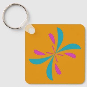 Porte-clés Abstrait simple Motif de vol papillon