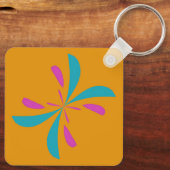 Porte-clés Abstrait simple Motif de vol papillon (Verso)