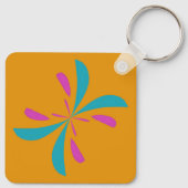 Porte-clés Abstrait simple Motif de vol papillon (Dos)