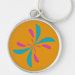 Porte-clés Abstrait simple Motif de vol papillon