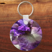 Porte-clés Abstrait Striking Purple, Violet et Mauve Iris (Recto)