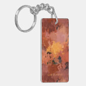 Porte-clés Abstrait Terracotta Automne Couleurs Photo (Devant gauche)