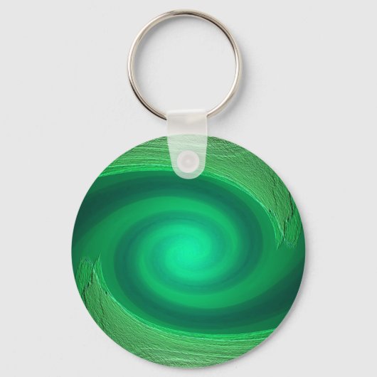 porte-clés abstrait tourbillon vert (Recto)