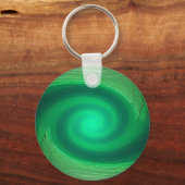 porte-clés abstrait tourbillon vert (Recto)