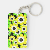 Porte-clés Abstrait vert jaune (Dos)