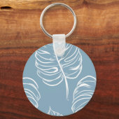 Porte-clés Abstraite Feuille Tropicale : Verdure transparente (Recto)