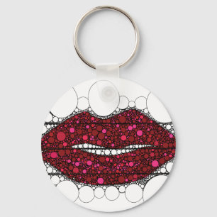 Porte-clés Abstraites lèvres Kiss Me