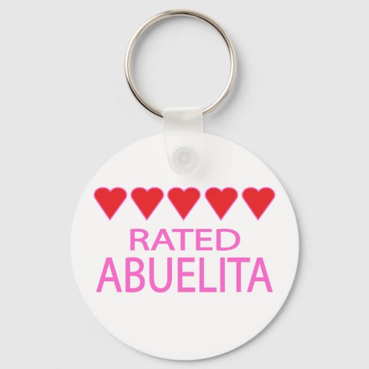 Porte-clés Abuelita, cinq coeurs (Recto)