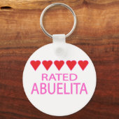Porte-clés Abuelita, cinq coeurs (Recto)