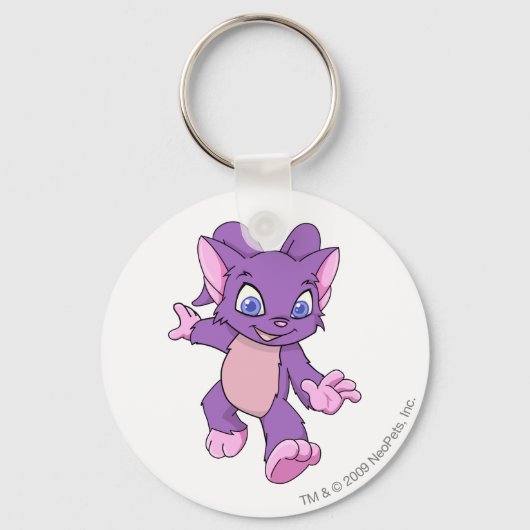 Porte-clés Acara violet (Recto)