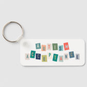 Porte-clés Acceptation de l'autisme (Verso)