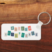 Porte-clés Acceptation de l'autisme (Recto)