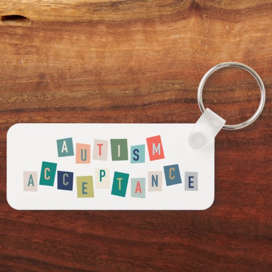 Porte-clés Acceptation de l'autisme (Recto)