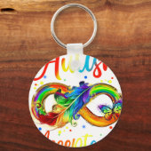 Porte-clés acceptation de l'autisme (Recto)