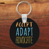 Porte-clés Accepter Adapt Advocate Handicap Comportement Ther (Verso)